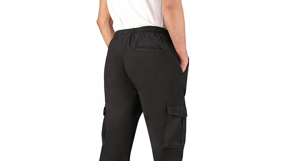 White Duck Cargo Stretch Jogger Pants - Mens, Black, Large, WD-JPC-BL-03