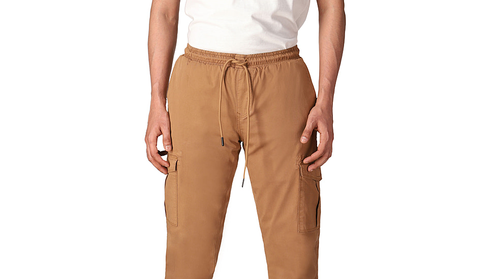 White Duck Cargo Stretch Jogger Pants - Mens, Caramel, Large, WD-JPC-CA-03