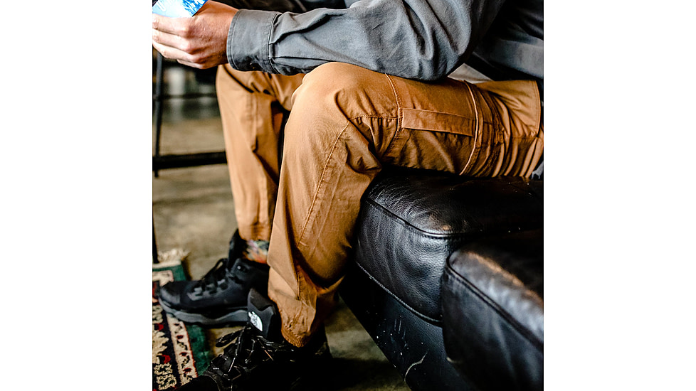 White Duck Cargo Stretch Jogger Pants - Mens, Caramel, Large, WD-JPC-CA-03