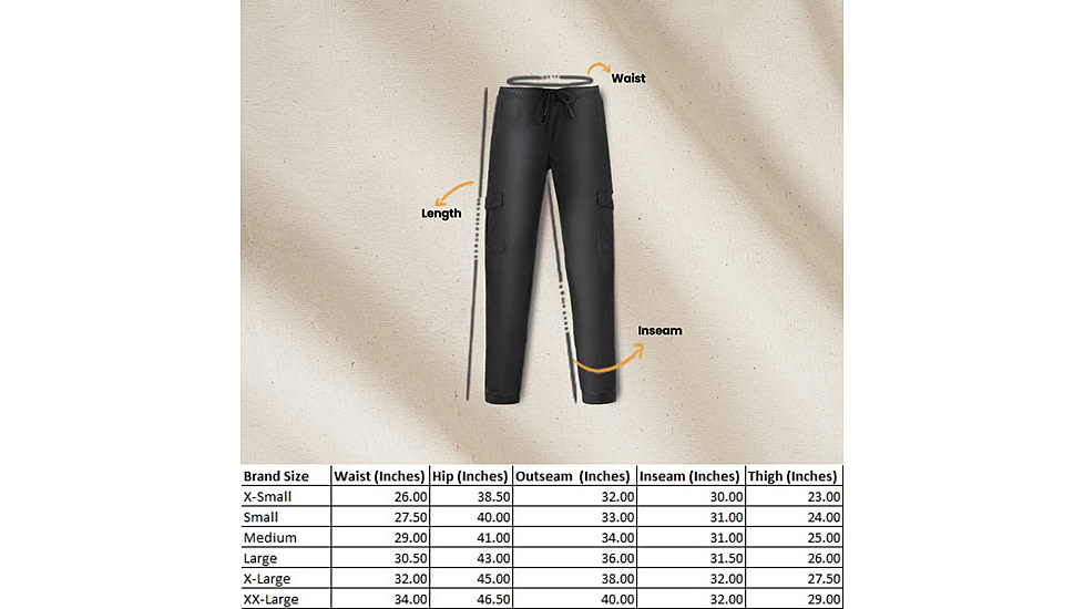 White Duck Essential Stretch Jogger Pants - Mens, Black, Large, WD-JP-BL-03