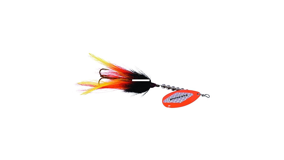 Windels Tackle Company Muskie Harasser Bucktail Spinner, Black/Orange, 7in, MHTT-01