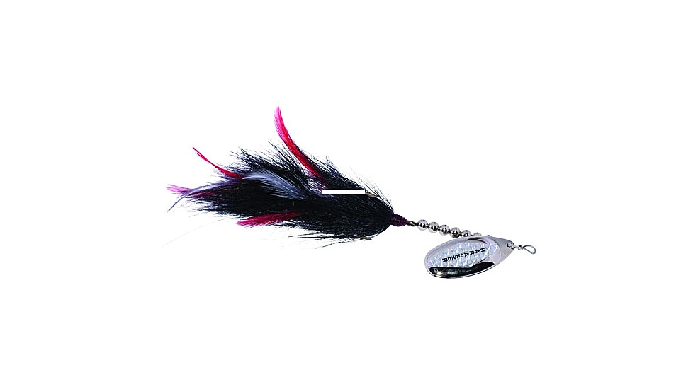 Windels Tackle Company Muskie Harasser Bucktail Spinner, Black/Silver, 9in, MHDB-S1