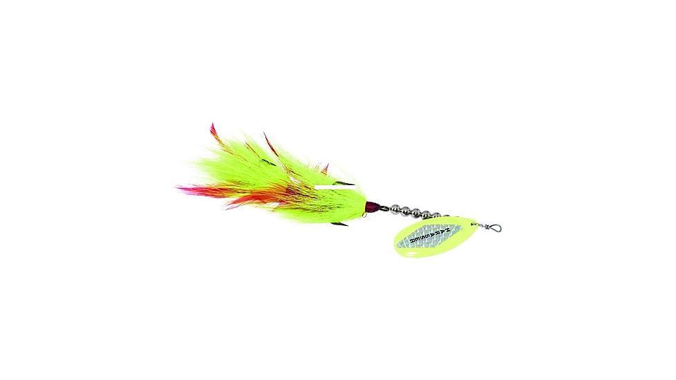 Windels Tackle Company Muskie Harasser Bucktail Spinner, Chartreuse/Chartreuse, 9in, MHDB-C9