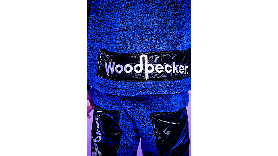 Woodpecker Teddy Fleece Hoodie, Navy, S, WPU002A-NAV-S