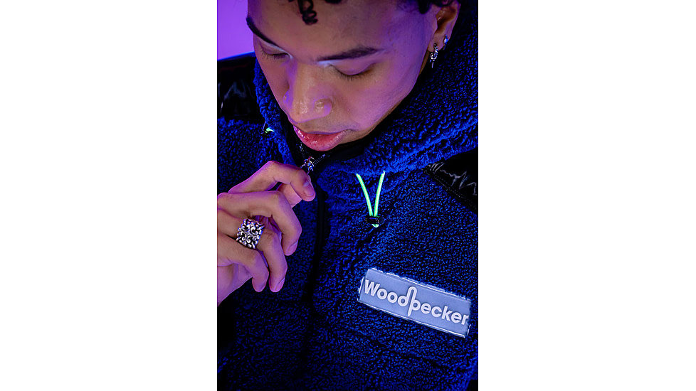 Woodpecker Teddy Fleece Hoodie, Navy, S, WPU002A-NAV-S