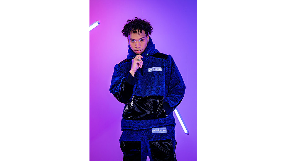 Woodpecker Teddy Fleece Track Pants, Navy, M, WPU002B-NAV-M