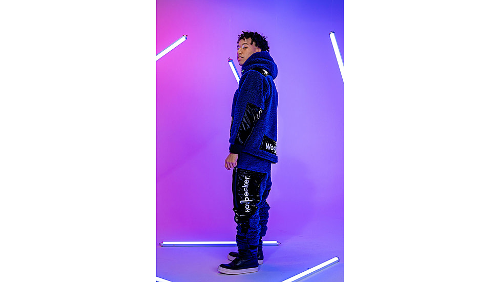 Woodpecker Teddy Fleece Track Pants, Navy, M, WPU002B-NAV-M