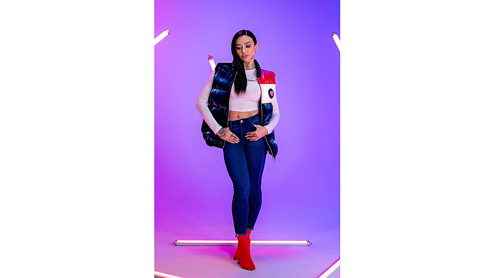 Woodpecker Vest, Red Winged/Navy Red White, S, WPU001-RW-S