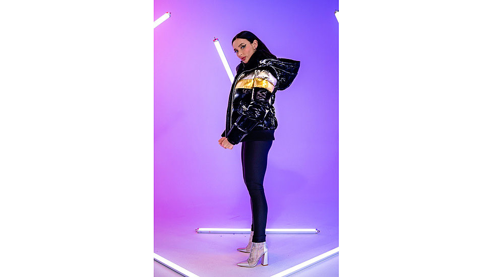 Woodpecker Woody Bomber Jacket - Womens, Firebird/Black Gold, L, WPW006-FB-L