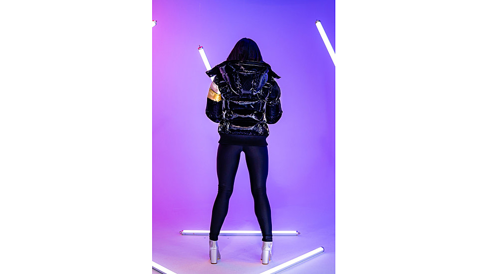 Woodpecker Woody Bomber Jacket - Womens, Firebird/Black Gold, L, WPW006-FB-L