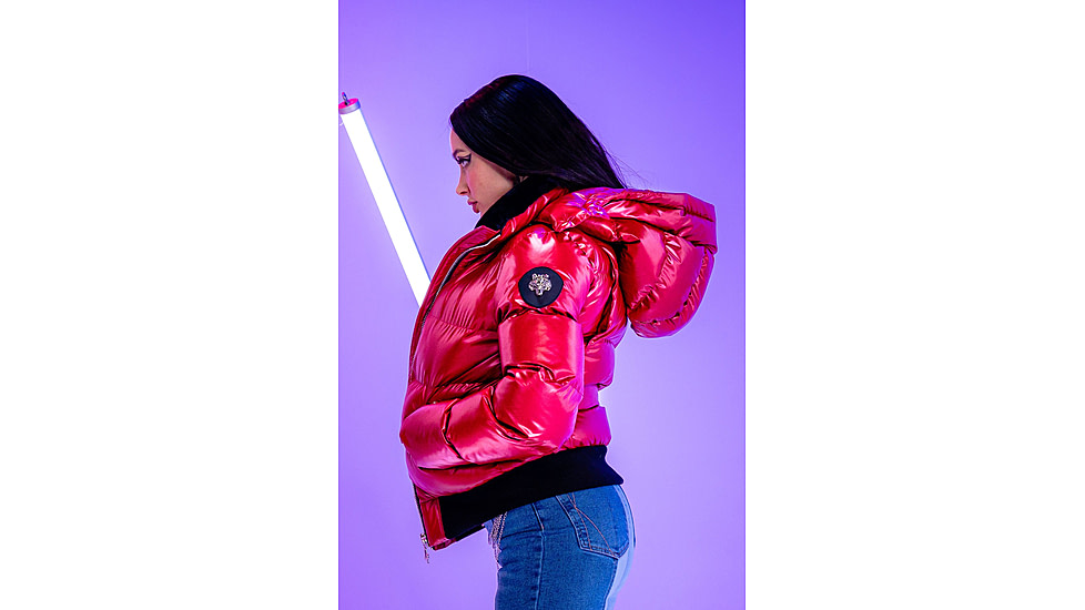 Woodpecker Woody Bomber Jacket - Womens, Raspberry/Red, L, WPW006-RAS-L