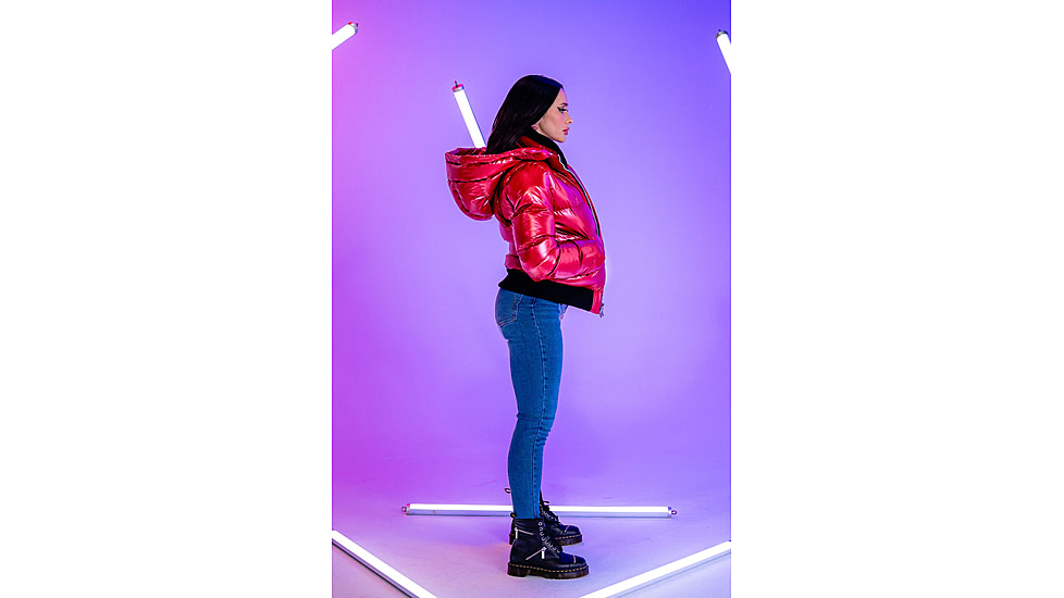 Woodpecker Woody Bomber Jacket - Womens, Raspberry/Red, L, WPW006-RAS-L