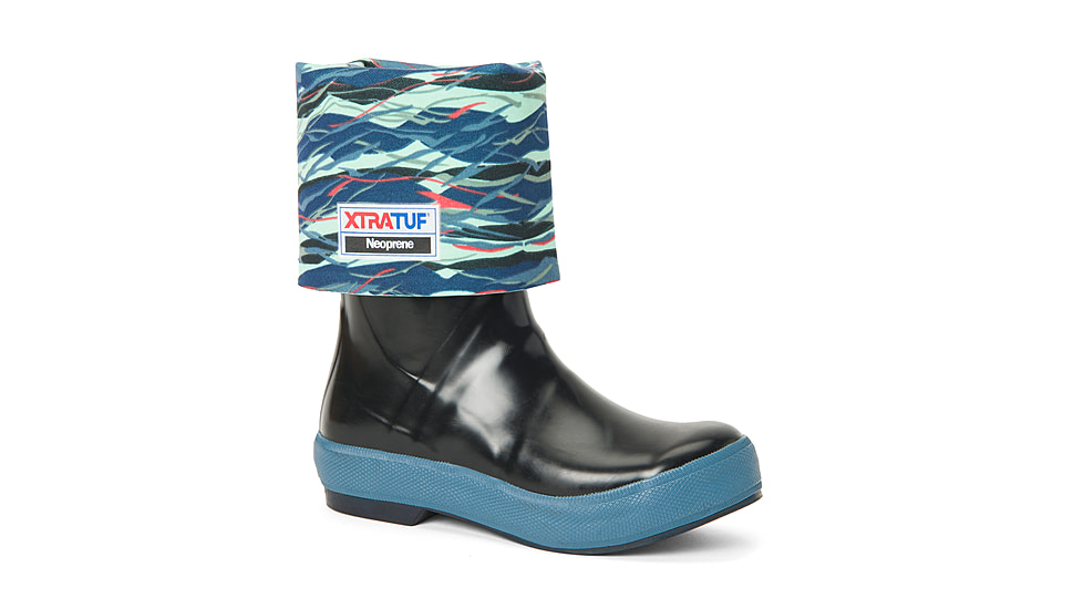 Xtratuf 15 in Legacy Boot - Womens, Black/Beach Glass Print, 6, XWL-1BG-BLK-060