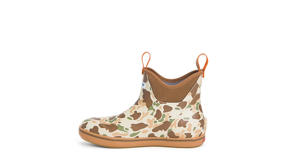 Xtratuf 6 in Ankle Deck Boot - Mens, Basic Duck Camo/Indian Tan/Bison, 7, XMAB-DCAM-CAM-070