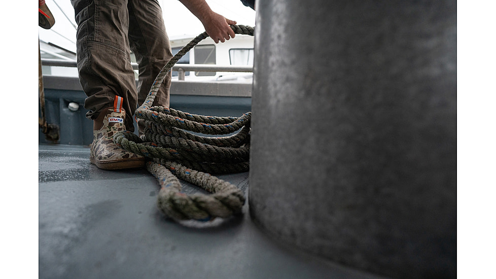 Xtratuf 6 in Ankle Deck Boot - Mens, Basic Duck Camo/Indian Tan/Bison, 7, XMAB-DCAM-CAM-070