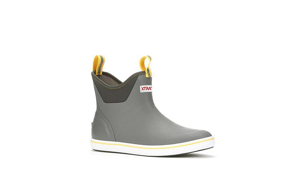 Xtratuf 6 in Ankle Deck Boots - Men's, Gray, 8, 22735-GRY-080
