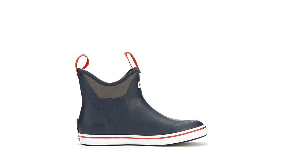 Xtratuf 6 in Ankle Deck Boot - Mens, Navy/Red, 11, 22733-NVY-110