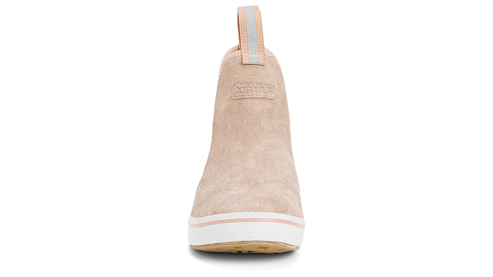 Xtratuf Leather 6 in Ankle Deck Boot - Womens, Pink/Late/Cafe Cream, 10, XWAL-400-PNK-100