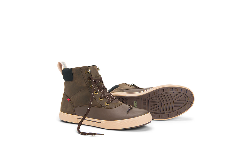 Xtratuf Leather Ankle Deck Boot Lace Shoe - Mens, Chocolate, 11.5, LAL-900-BRN-115