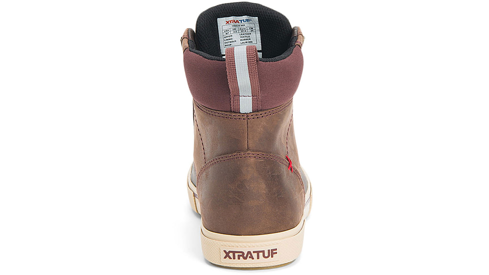 Xtratuf Leather Ankle Deck Boot Lace Shoe - Womens, Brunette/Rum Raisin, 11, LALW-900-BRN-110