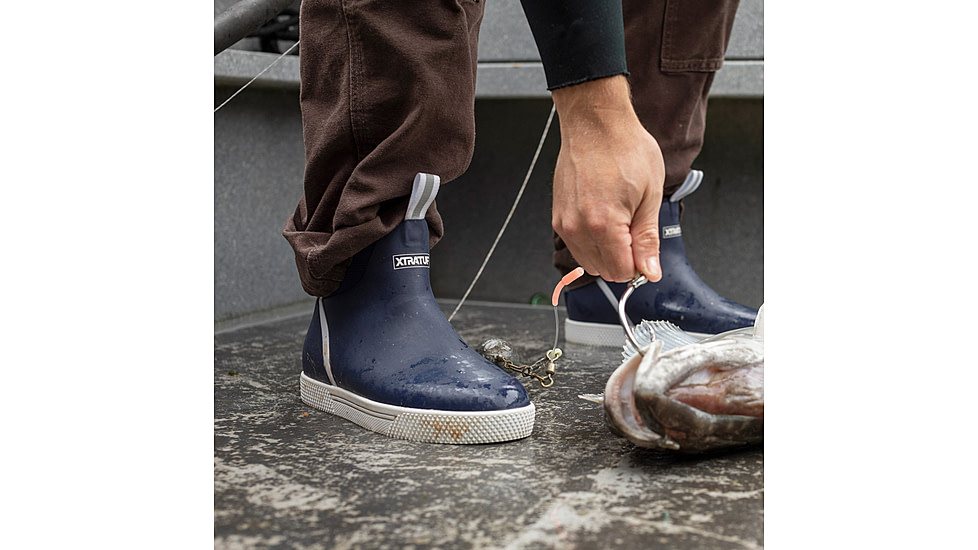 Xtratuf Wheelhouse 6 in Ankle Deck Boot - Men's, 13 US, Medium, Navy, XMW-201-NVY-130