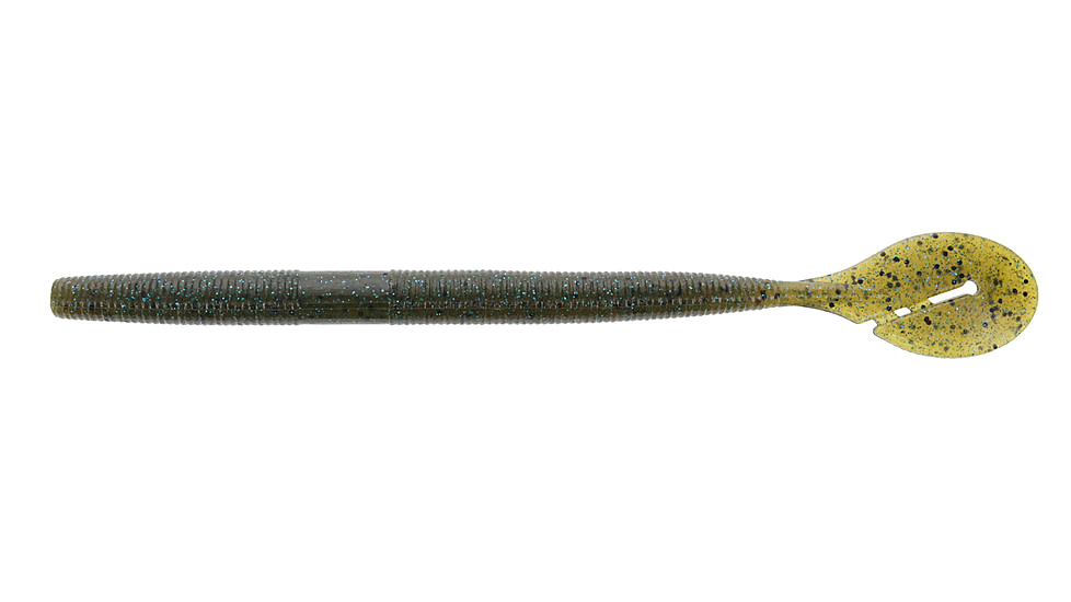 Yamamoto Baits Speed Senko Worm, 7, 7in, Green Pumpkin-Blue, YAM-SPSEN7-363