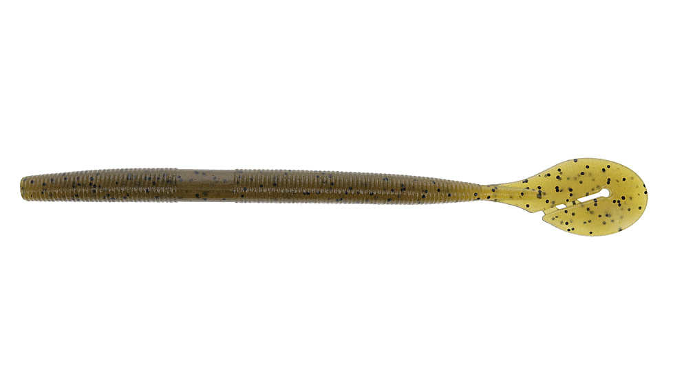 Yamamoto Baits Speed Senko Worm, 7, 7in, Green Pumpkin-Black, YAM-SPSEN7-297