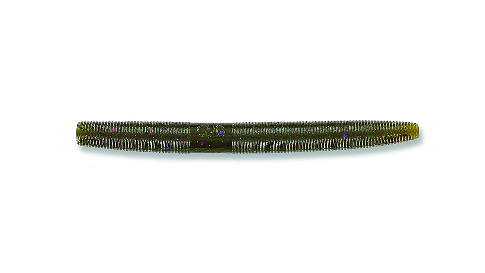 Yamamoto Baits Double Tail Grub 5in, 20pk, Green Pumpkin with Large Purple &amp; Small Copper, 16-20-330