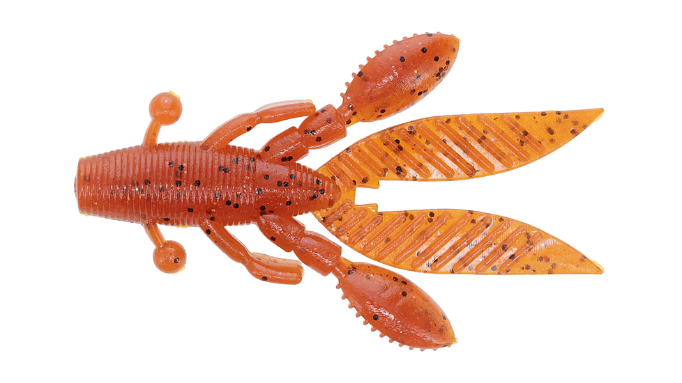 Yamamoto Baits Flappinft Hog Creature Bait, 7, 3.75in, Fire Craw, YAM-FH-07-9003
