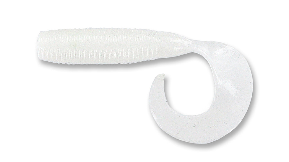 Yamamoto Baits Single Tail Grub 4in, 20pk, Cream White, 40-20-036