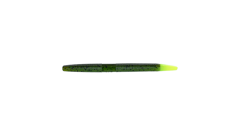 Yamamoto Baits Senko Worm, 10, 5in, Green Pumpkin Pepper-Watermelon Pepper, YAM-9-10-912/317