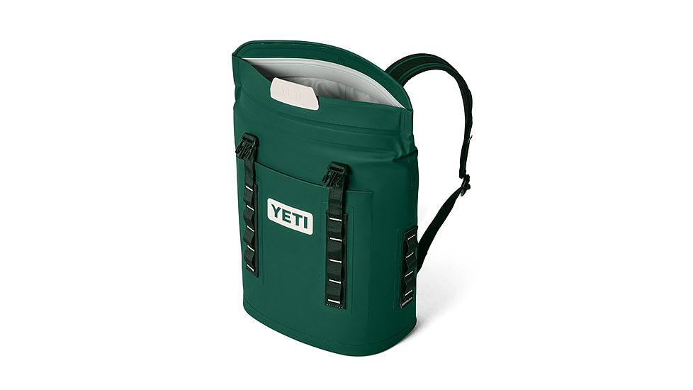 Yeti Hopper Backpack Soft Cooler M12, 20 Cans, Black Forest Green, 18060131827