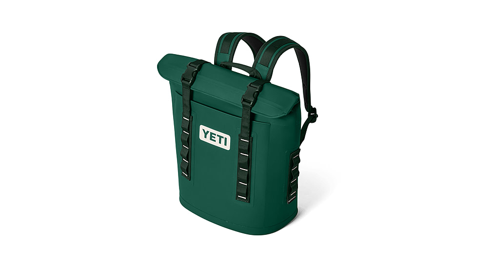 Yeti Hopper Backpack Soft Cooler M12, 20 Cans, Black Forest Green, 18060131827