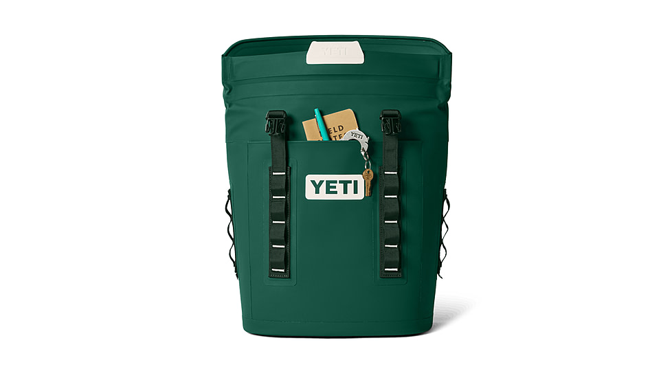 Yeti Hopper Backpack Soft Cooler M12, 20 Cans, Black Forest Green, 18060131827