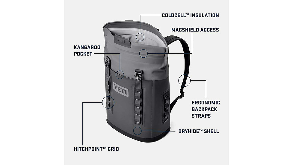 Yeti Hopper M12 Backpack, Charcoal, 12 Quart, 18060131264