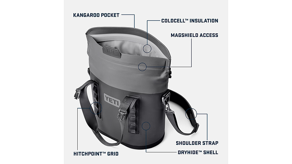 Yeti Hopper M15 Soft Cooler, Big Wave Blue/Navy, 15 Liter, 18060131393