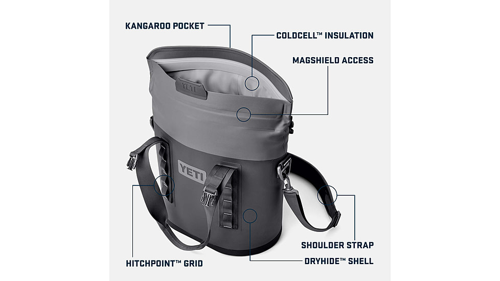 Yeti Hopper M15 Soft Cooler, Charcoal, 15 Quart, 18060131262