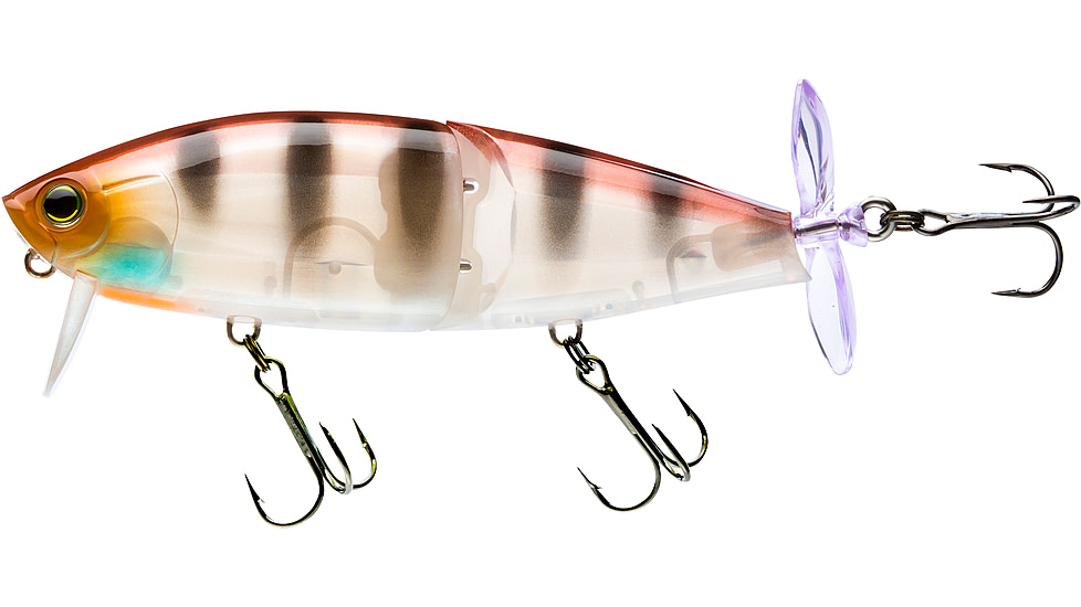 Yo-Zuri 3DB Wake Prop Floating Lure, 105mm, 4-1/8in, Blue Gill, R1476 BG