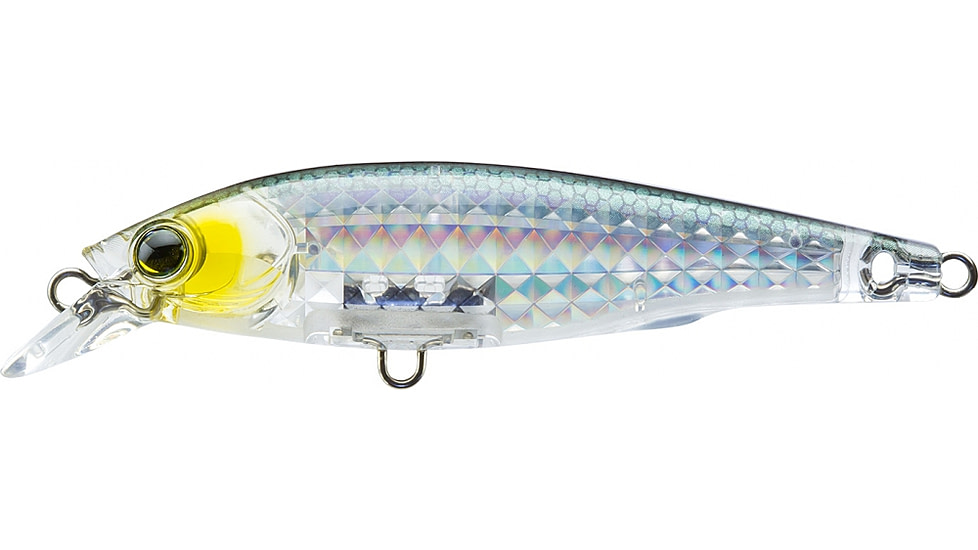 Yo-Zuri 3DR-X Jerkbait Suspending Lure, 80mm, Prism Silver/Black, R1437 PSBL