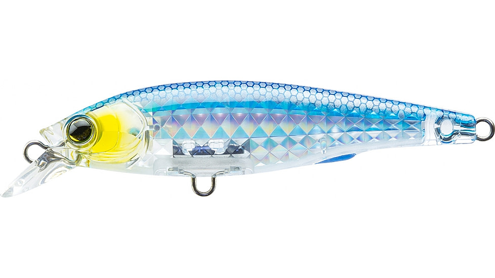 Yo-Zuri 3DR-X Minnow Lure, 80mm, Prism Silver/Blue, R1436 PSB