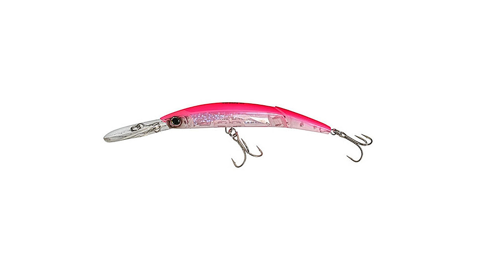 Yo-Zuri Crystal 3D Minnow Deep Diver Jointed Luge, 130mm, Fluorescent Pink, F1155 PK