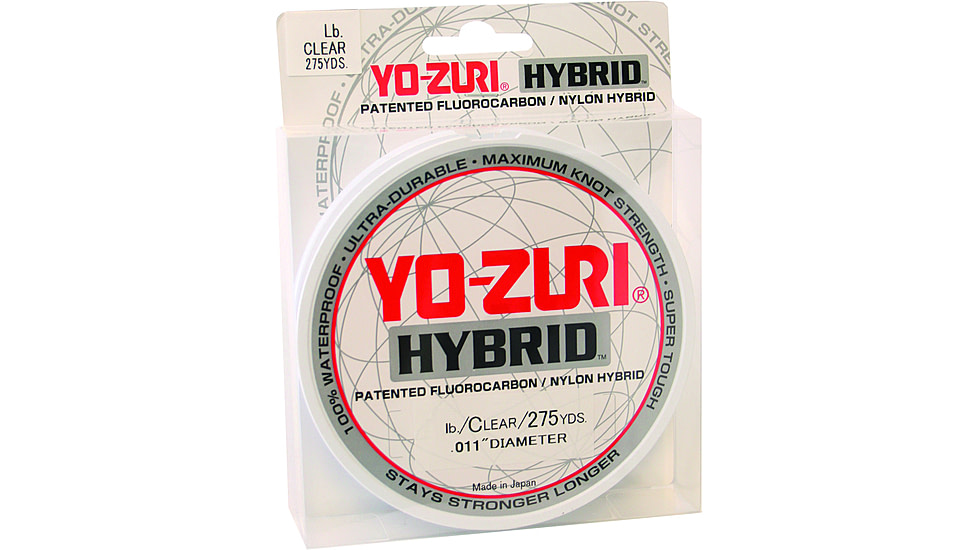Yo-Zuri Hybrid Monofilament Line, Clear, 10lb 275Yd, 10HB275CL