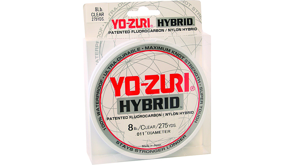 Yo-Zuri Hybrid Monofilament Line, Clear, 8lb 275Yd, 8HB275CL
