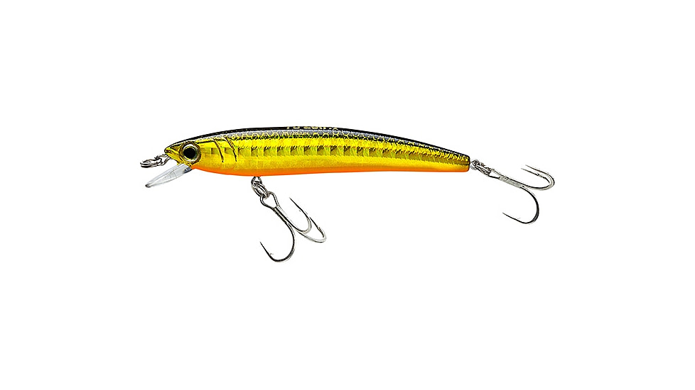Yo-Zuri Pins Minnow Sinking Lure, 70mm, Gold/Black, F1165 GBL