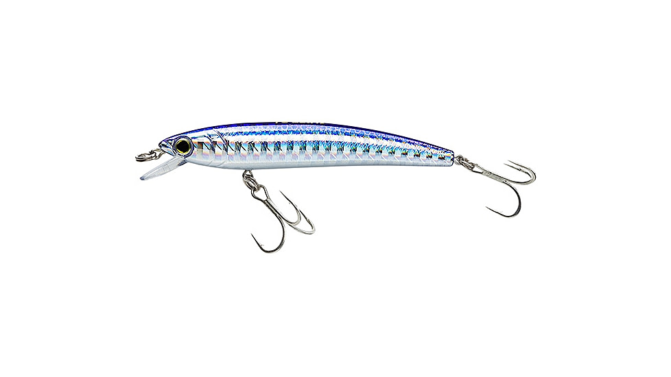 Yo-Zuri Pins Minnow Sinking Lure, 70mm, Silver/Blue, F1165 M177