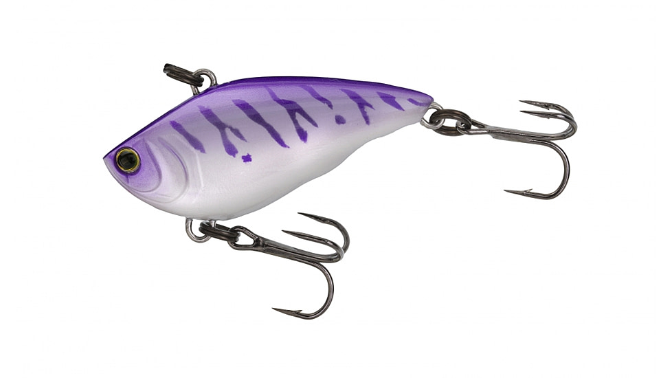 Yo-Zuri RattlN Vibe Lure, 55mm, UV Purple Tiger, R1159 UPUT