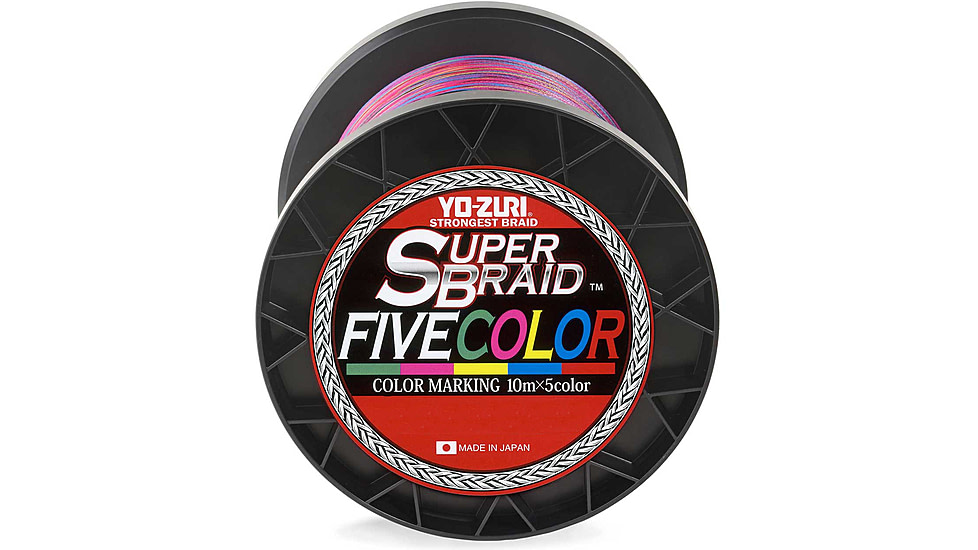 Yo-Zuri SuperBraid Line 660 yd, 40 lb, Multi, YZ SB 40LB 5C 660YD