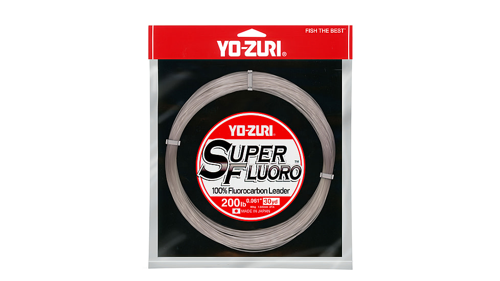 Yo-Zuri Superfluoro Fishing Line, 0yd, 200lb, Natural Clear, YZ SF 200LB NCL 30YD