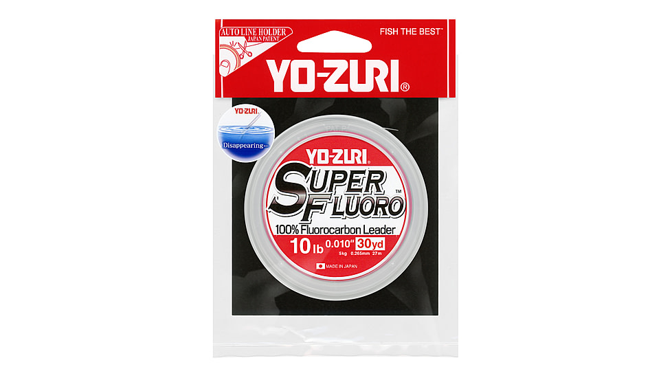 Yo-Zuri Superfluoro Fishing Line, 30yd, 10lb, Natural Clear, YZ SF 10LB NCL 30YD