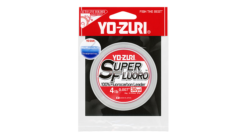 Yo-Zuri Superfluoro Fishing Line, 30yd, 4lb, Natural Clear, YZ SF 4LB NCL 30YD